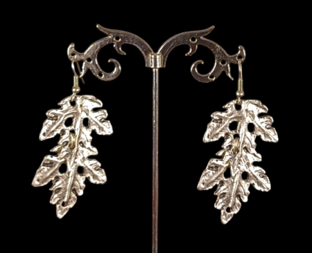 Cercei din zamac argintat - Cercei din zamac argintat 08