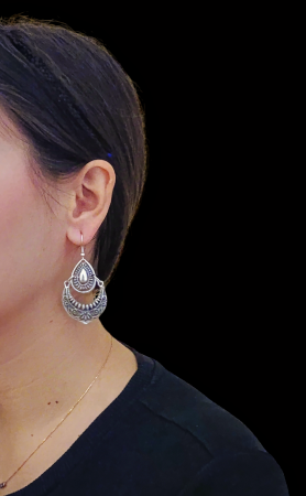 Cercei din zamac argintat 35 [1]