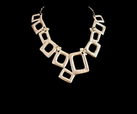 Coliere din zamac argintat - Colier din Zamac argintat 44