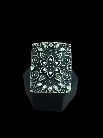 Inele din zamac argintat - Inel din zamac cu dimensiune reglabila 07