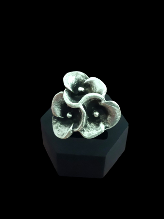 Inele din zamac argintat - Inel din zamac cu dimensiune reglabila 19