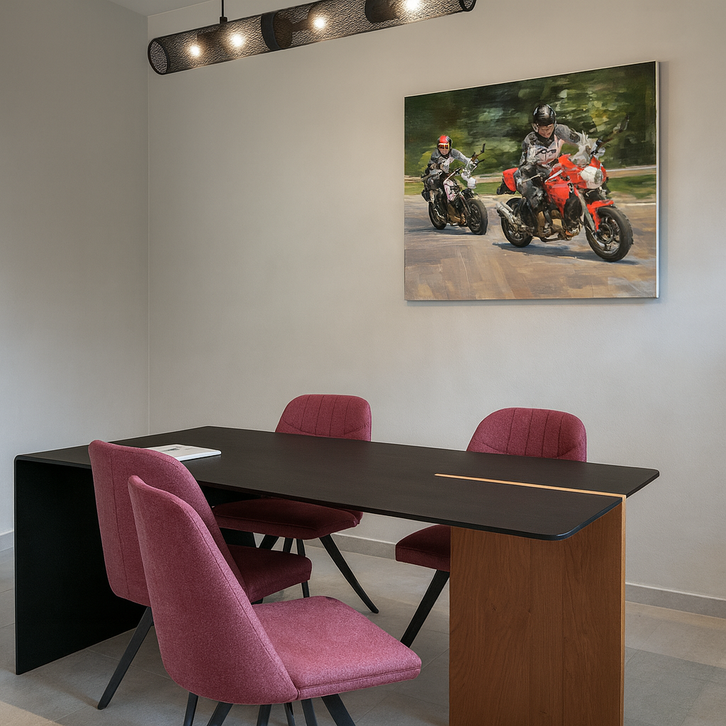 LINE - Masa metalica cu un design modern si impunător