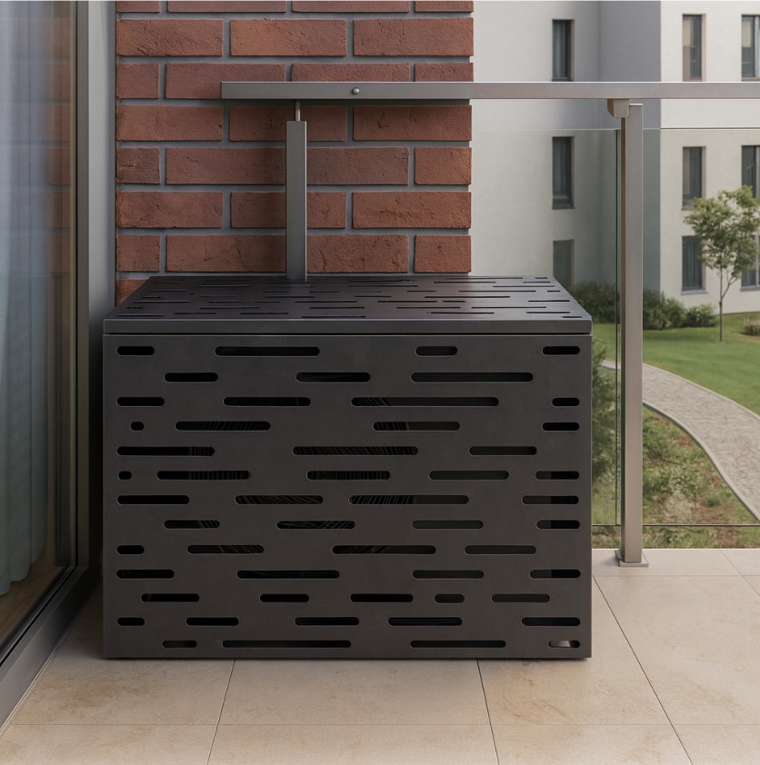 Masca metalică pentru unitatea exterioară de aer condiționat – Protecție, ventilație și un design modern