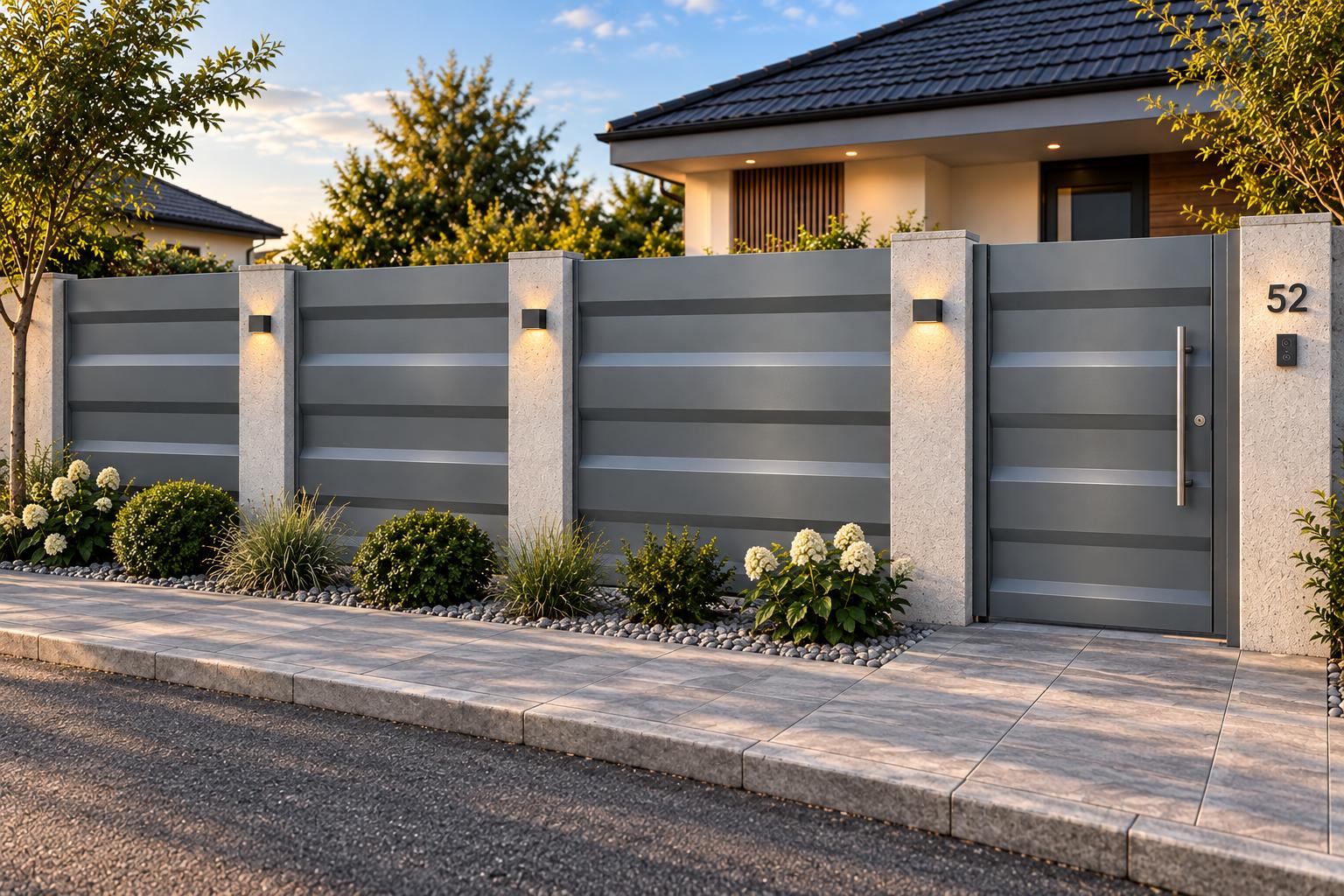 Modern Steel Fence – A New Model by Mosch Home