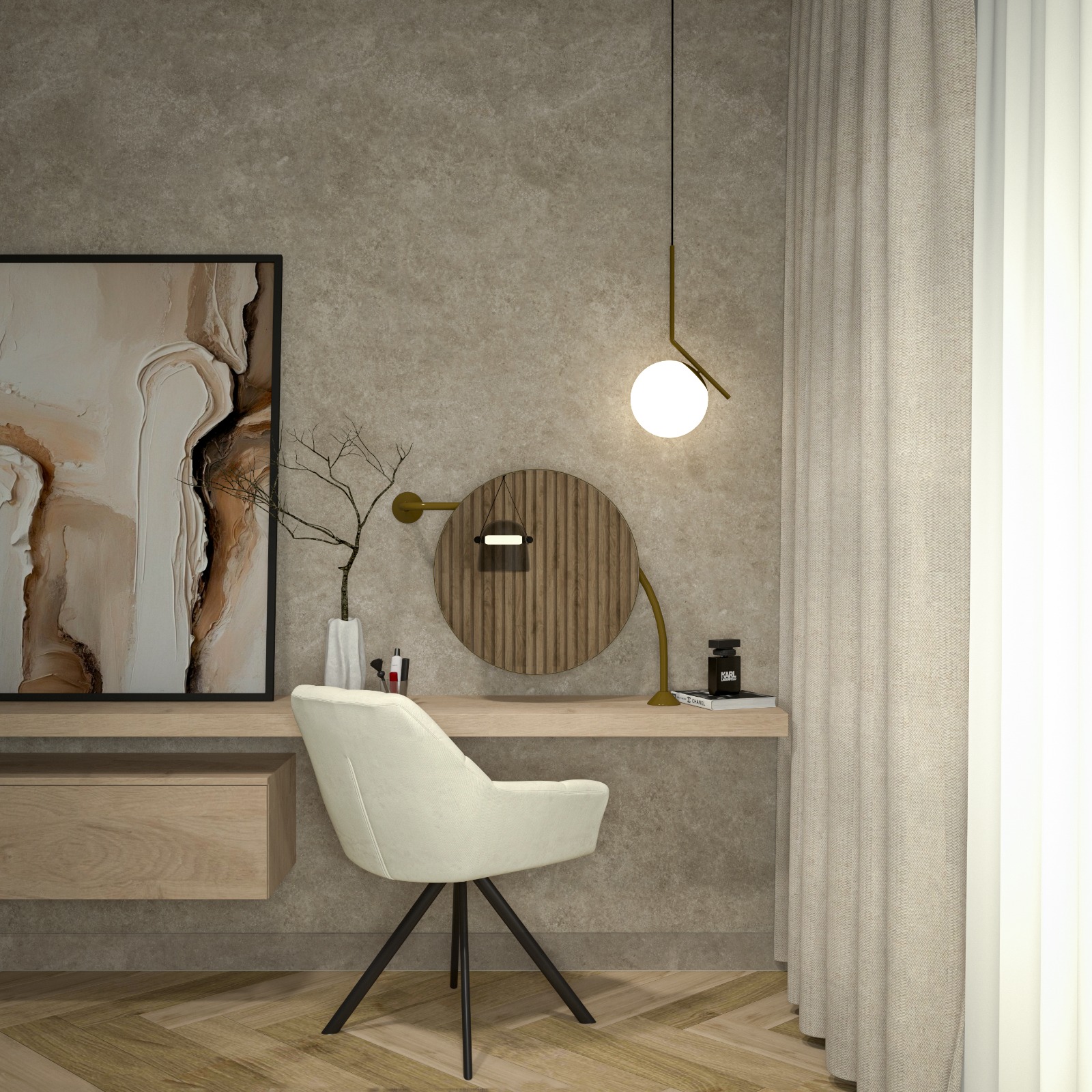 Ellara – Custom-Made Mirror for an Interior Design Project