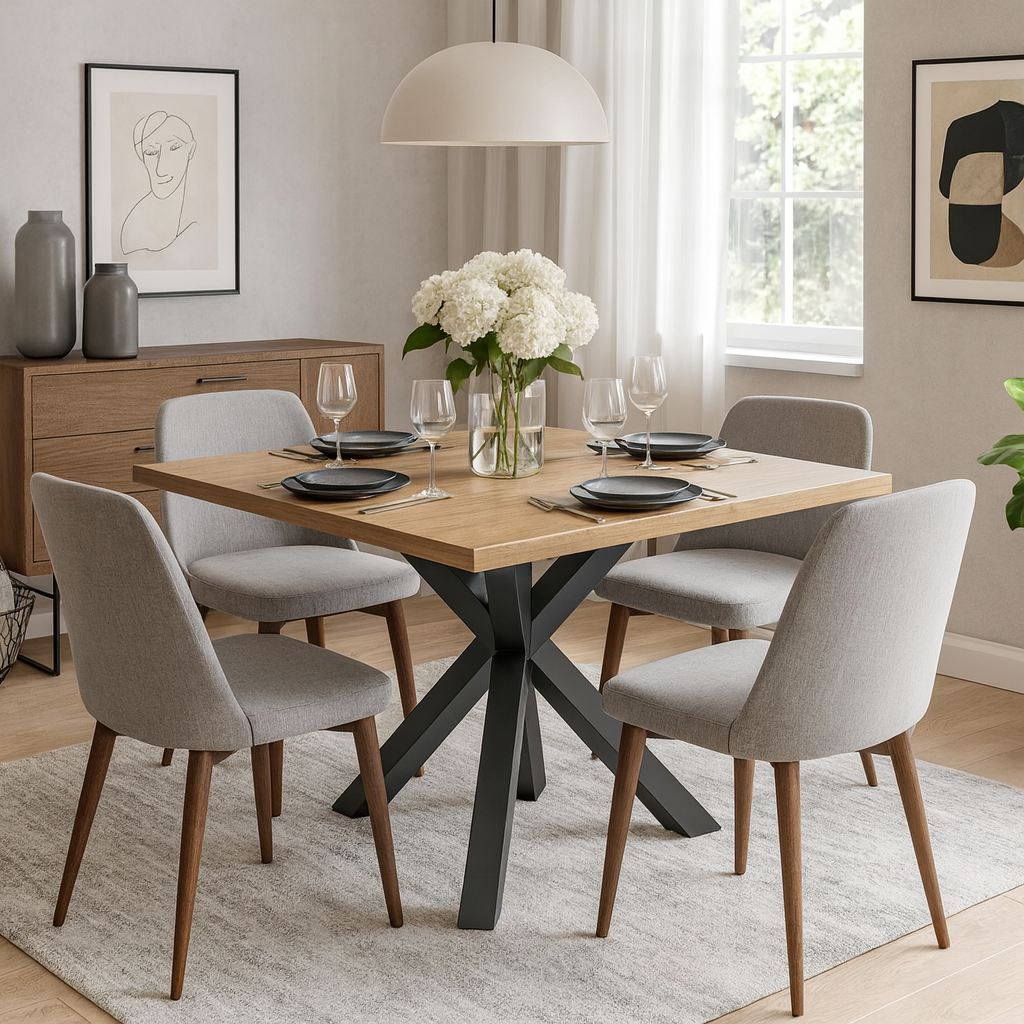 Picior metalic Centro - design compact pentru spații reduse cu piciorul metalic central, profil 70x70 mm [1]