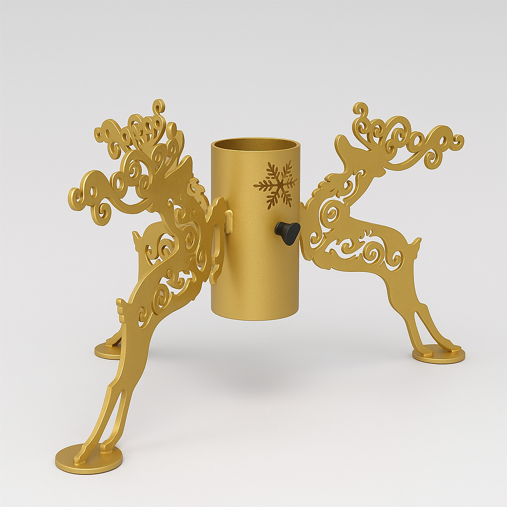 Suport metalic pentru brad natural cu tulpina mare - diametru 100 mm [2]