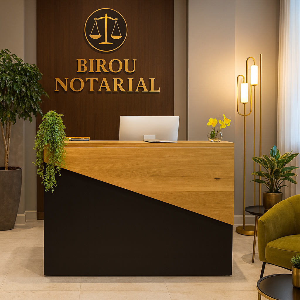 Nova Desk - masa birou personalizata din metal si stejar [2]