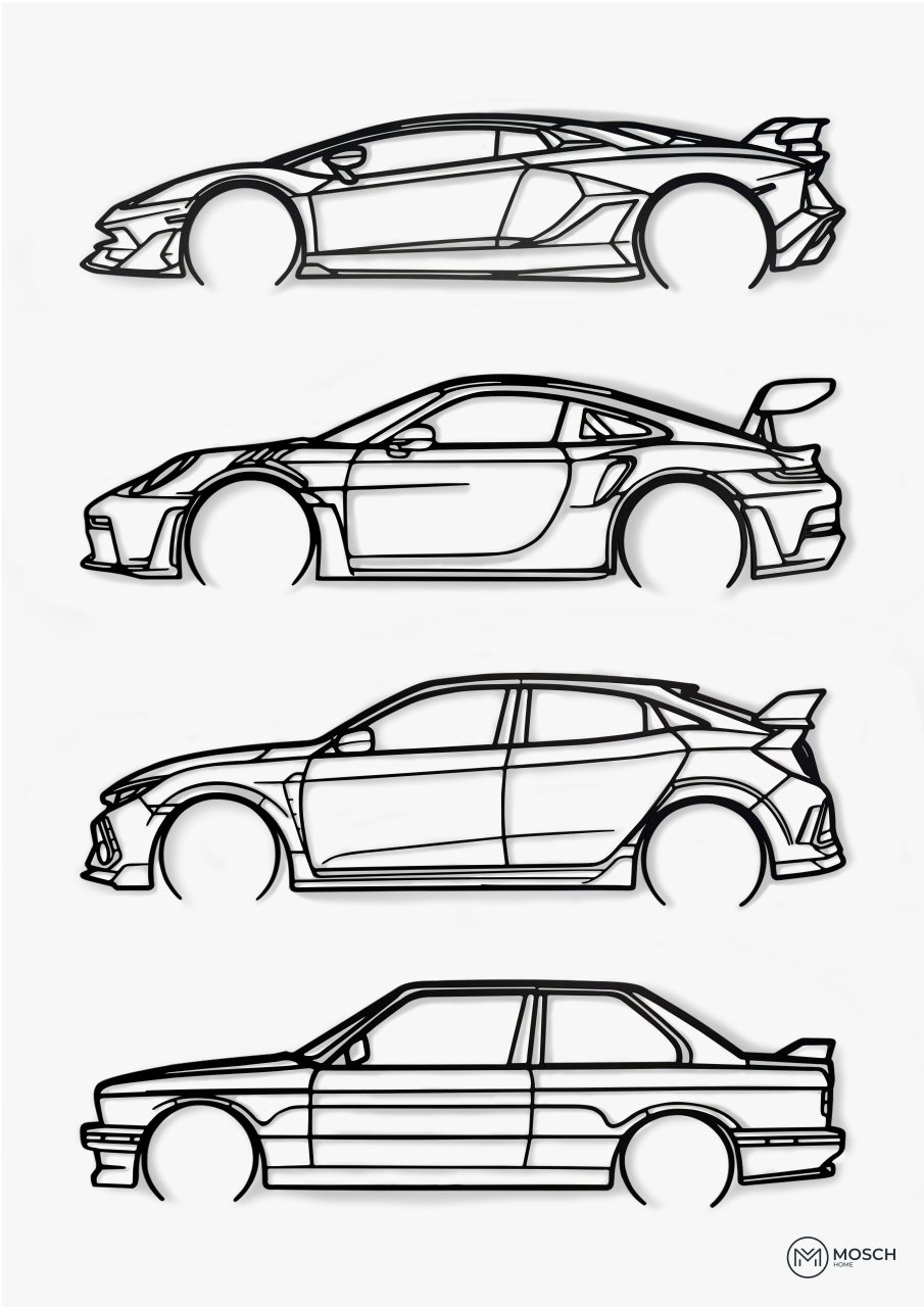 Auto Icons - tablouri decorative din oțel [2]