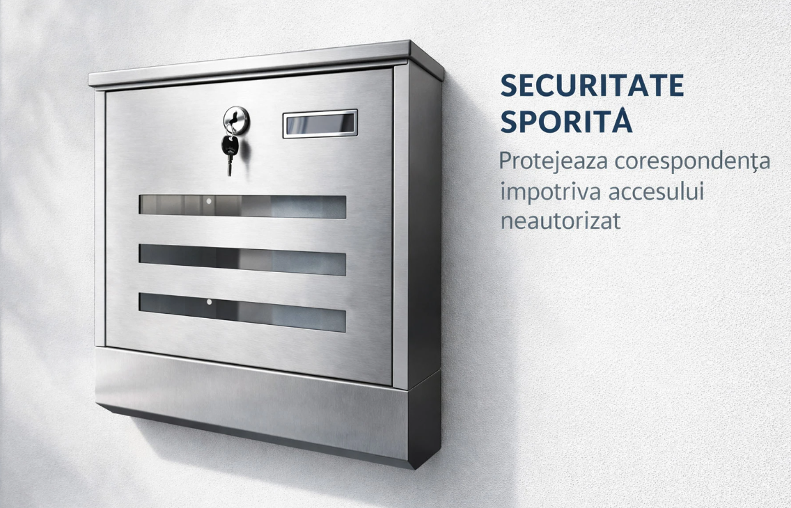 Cutie postala Inox, Design Modern, Calitate Premium [4]
