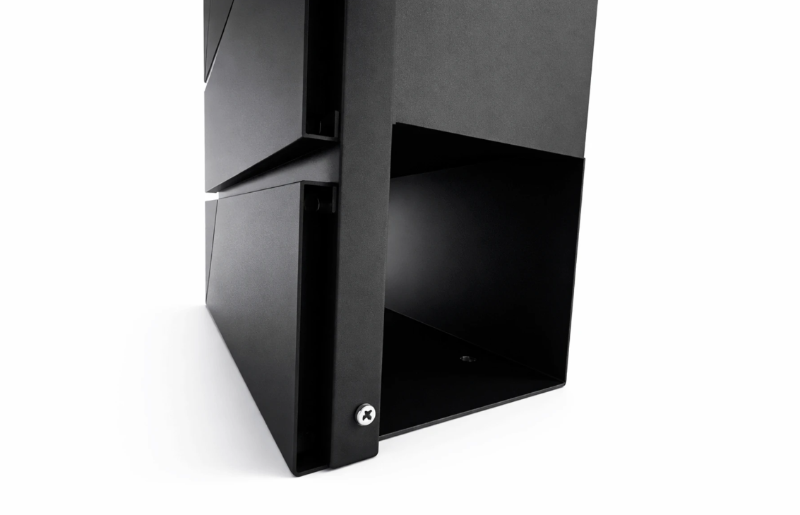 Cutie postala otel zincat, Design Modern, Negru [8]