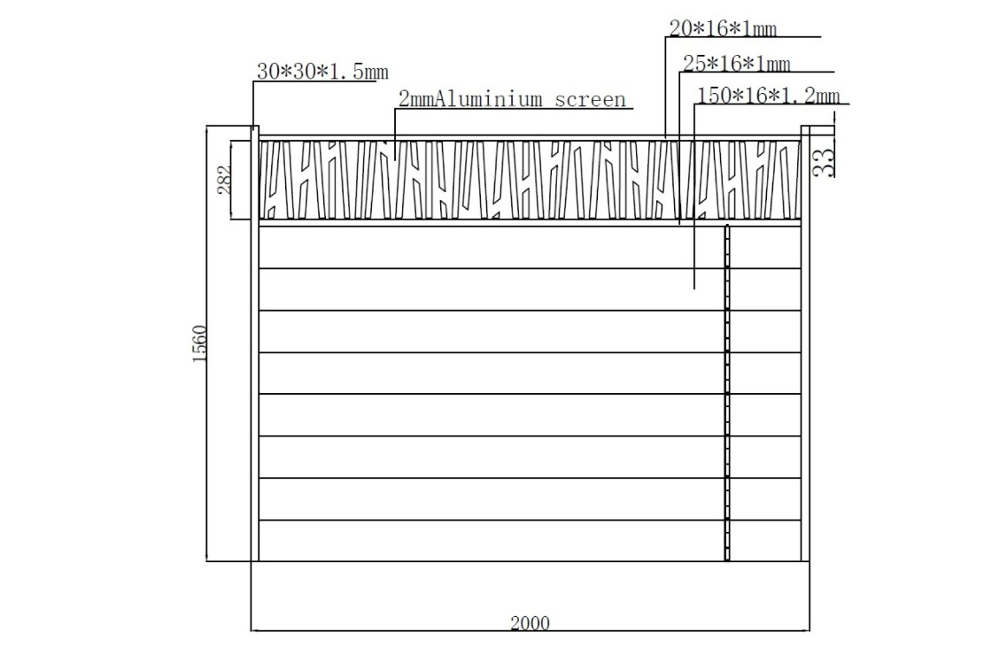 Poseidon Aluminum Fence Panel [10]