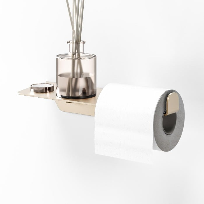 Grace - Raft modern de baie din aluminiu cu suport pentru hârtie igienică [3]