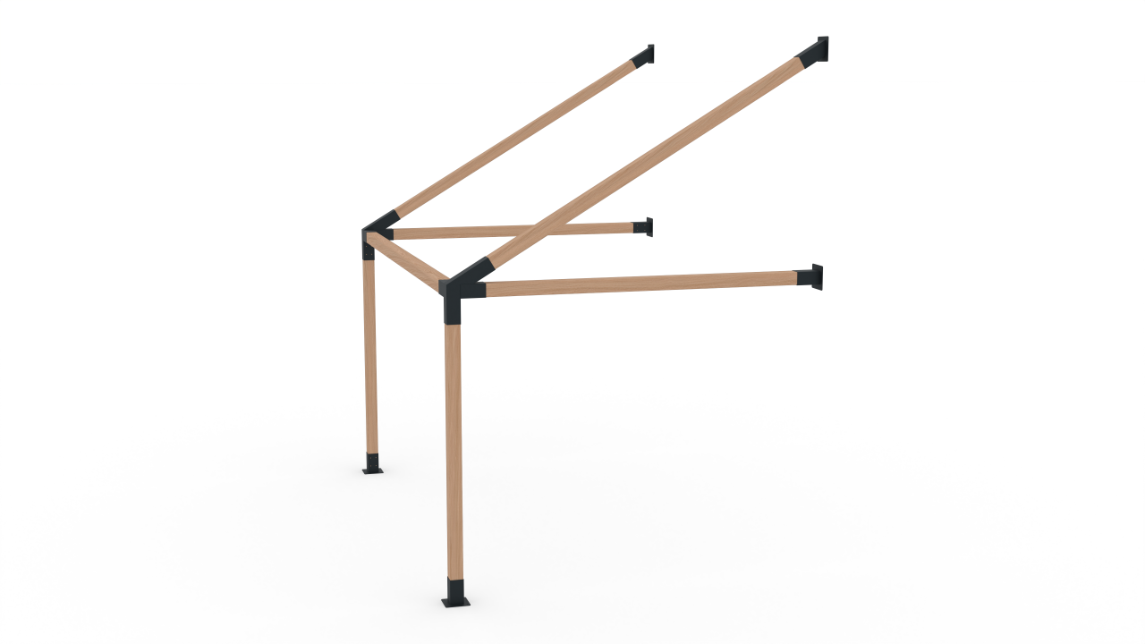 Kit Pergola cu Perete Simplu [3]