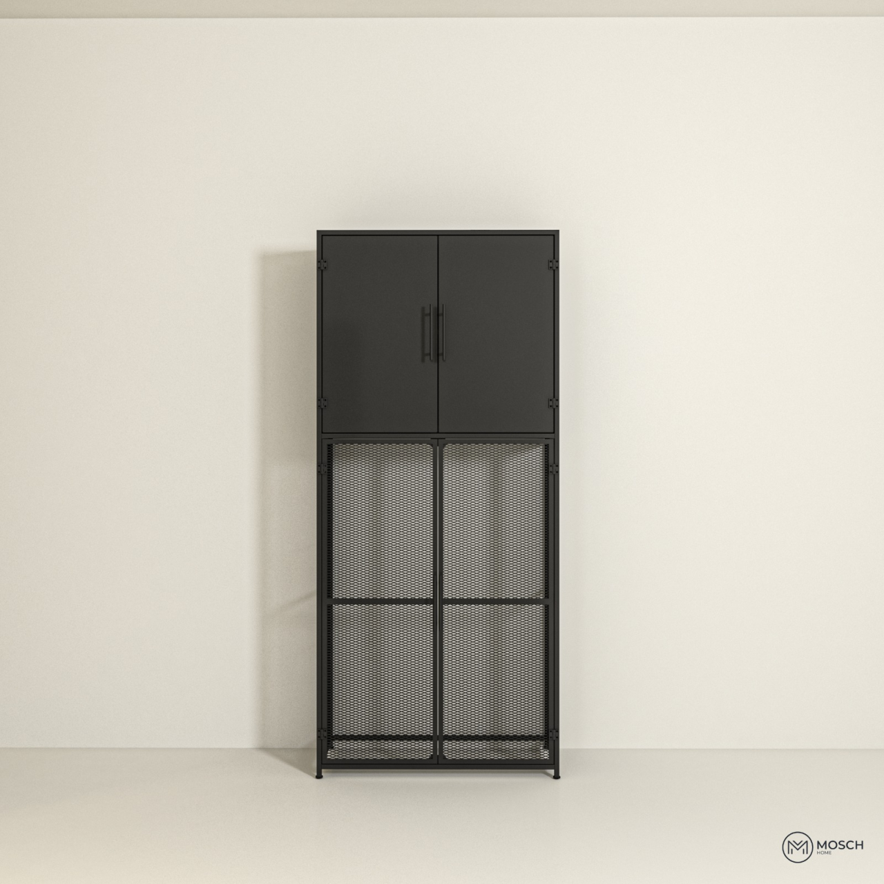 Mască pentru aer condiționat + dulap depozitare din oțel | 990×430×2230 mm [5]