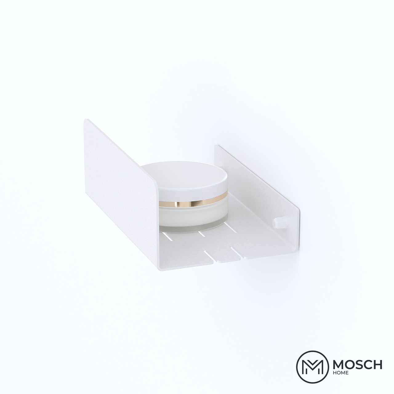 Ohio - Polita aluminiu 20 cm pentru baie cu laturi inegale [9]