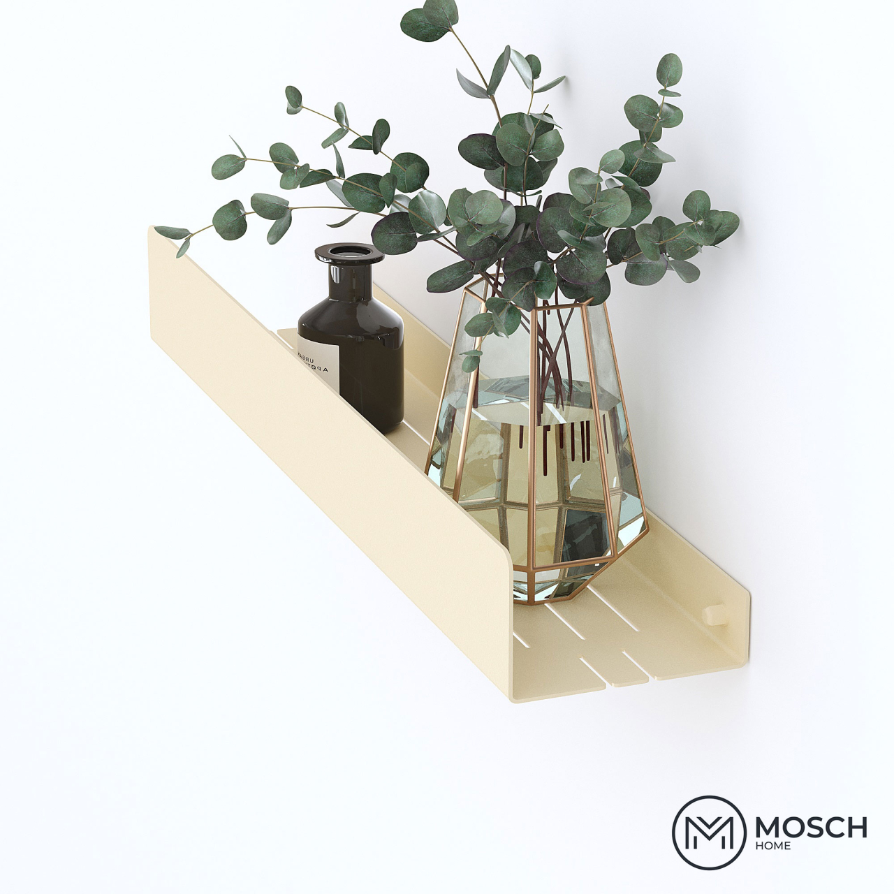 Ohio - Polita aluminiu 60 cm pentru baie cu laturi inegale [5]