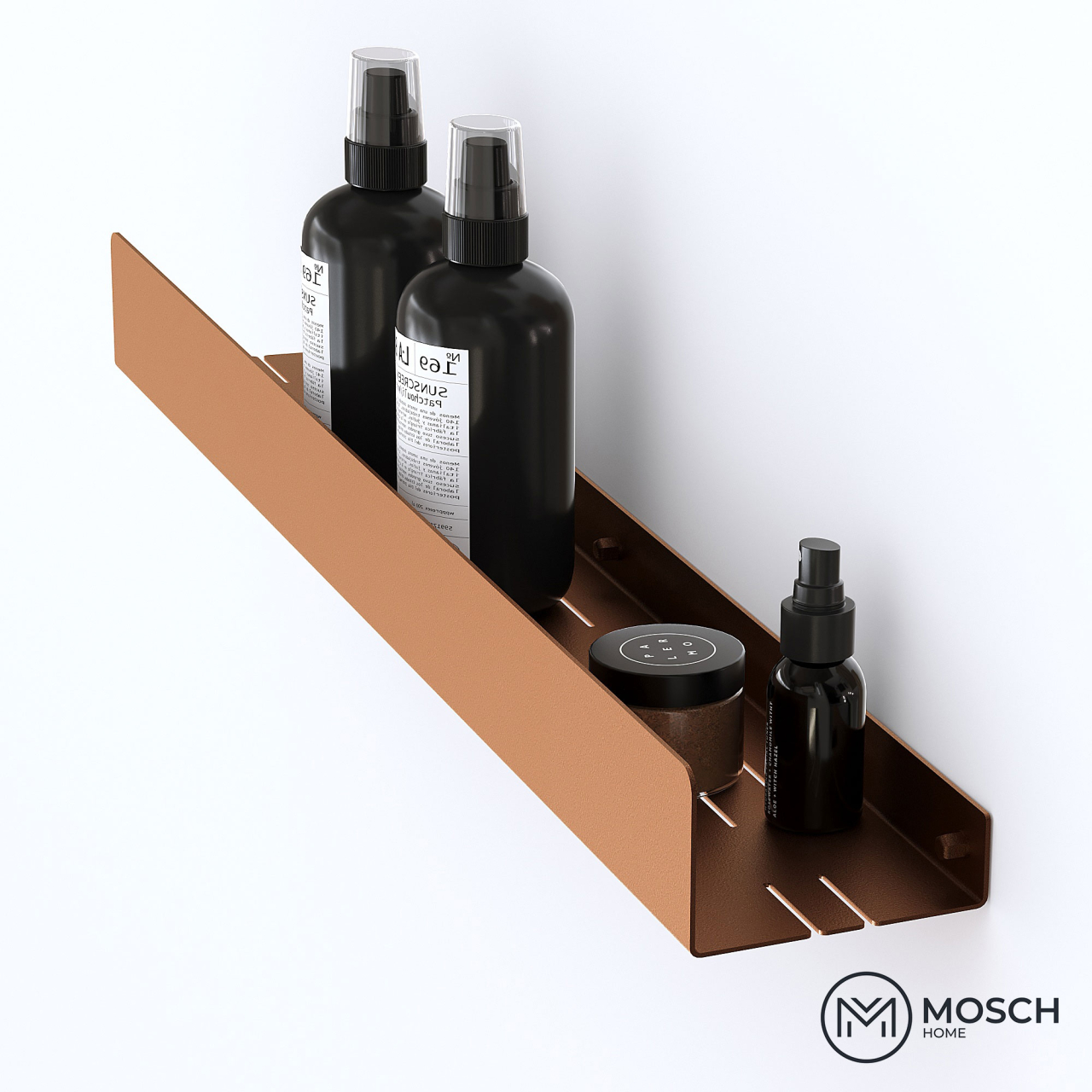 Ohio - Polita aluminiu 80 cm pentru baie cu laturi inegale [8]