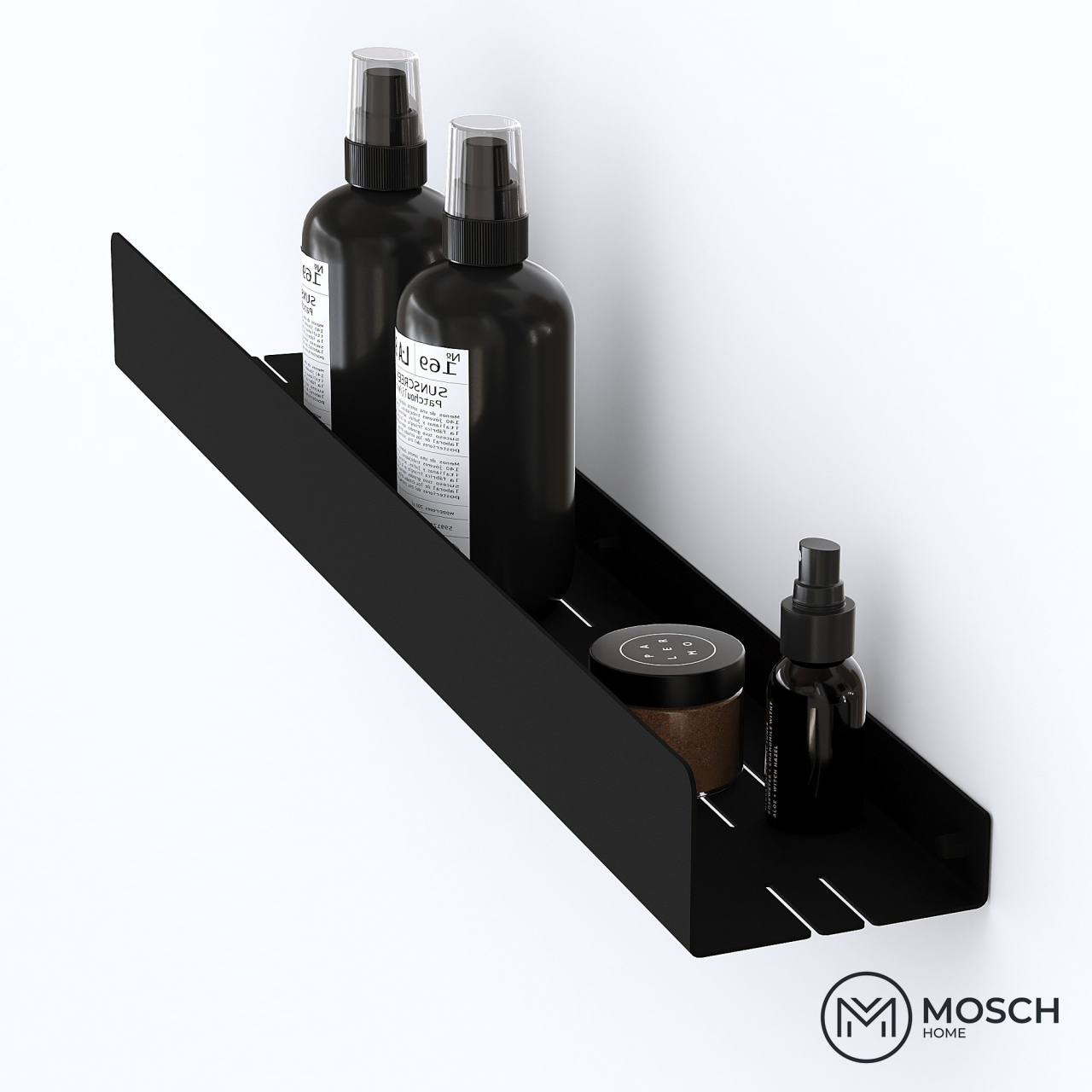 Ohio - Polita aluminiu 80 cm pentru baie cu laturi inegale [3]