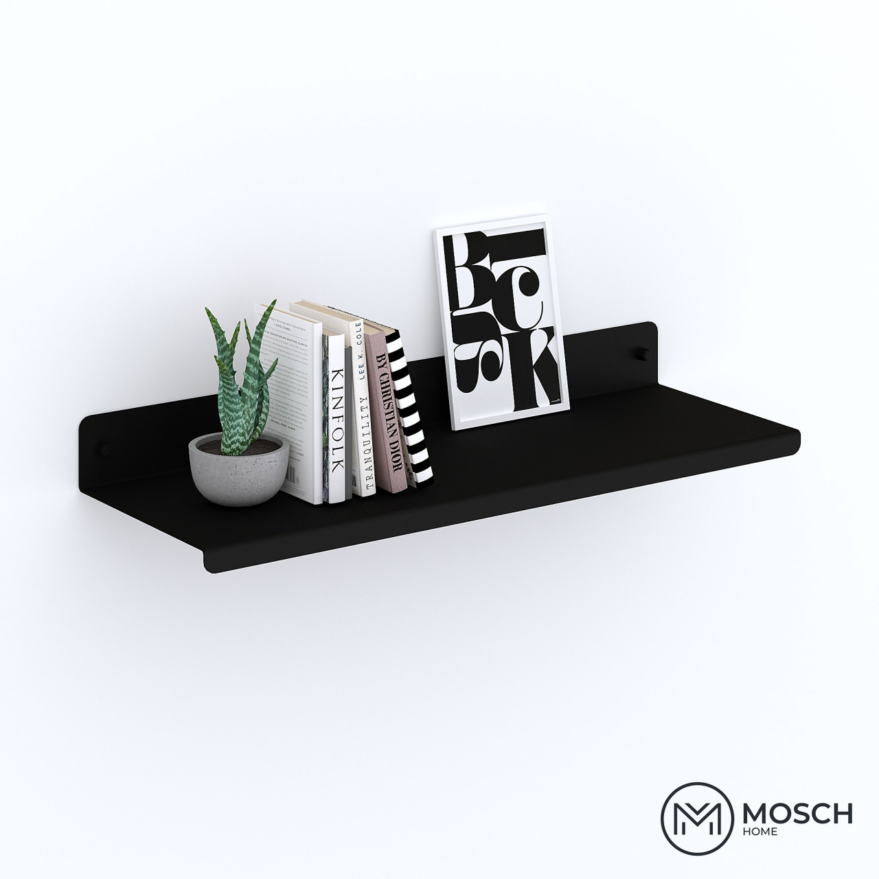 Raft metalic realizat din aluminiu pentru decoratiuni 60 cm lungime design indoit in fata [8]