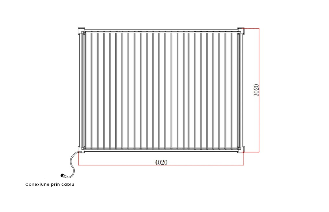 Pergola Bioclimatica Deluxe 2.0, Aluminiu, 3x4m, LED Lumina Calda, Gri Antracit [22]