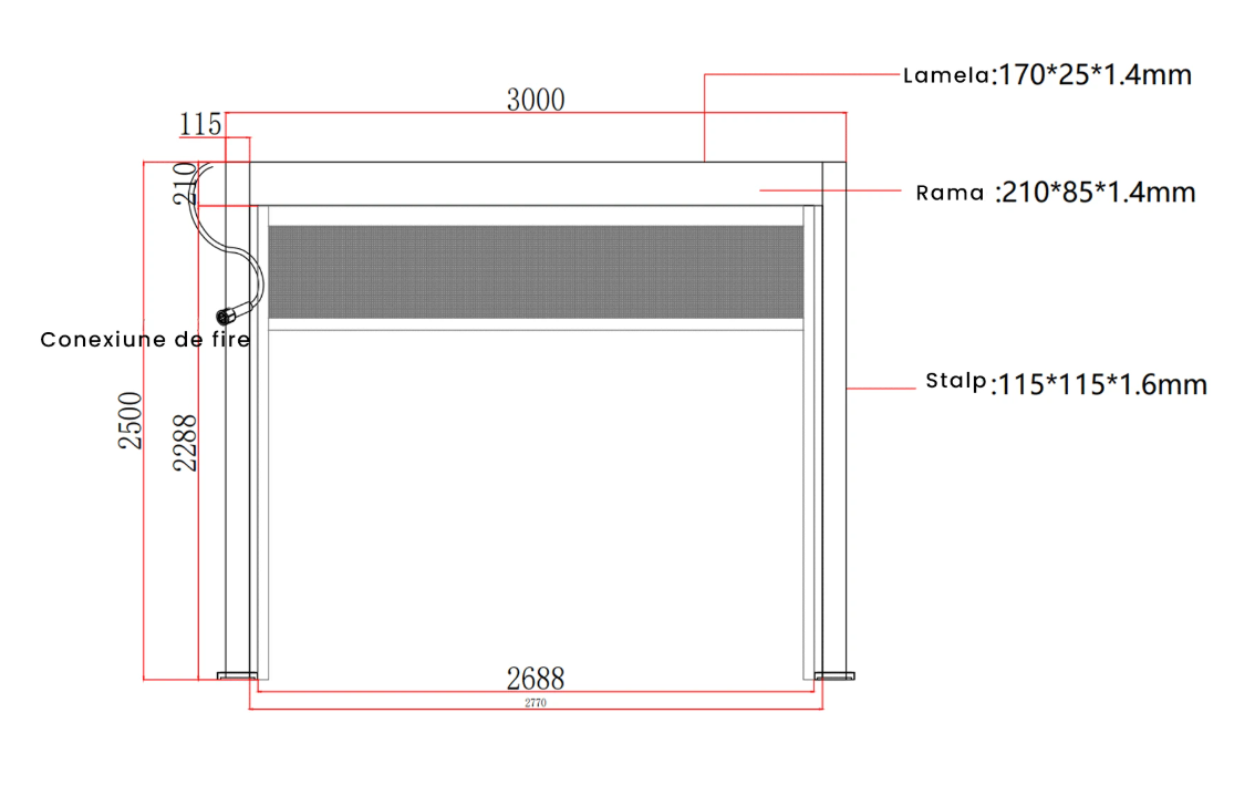 X 2.0 Bioclimatic Pergola, Aluminum, 4x4m, Warm White LED Lighting, Brown [15]