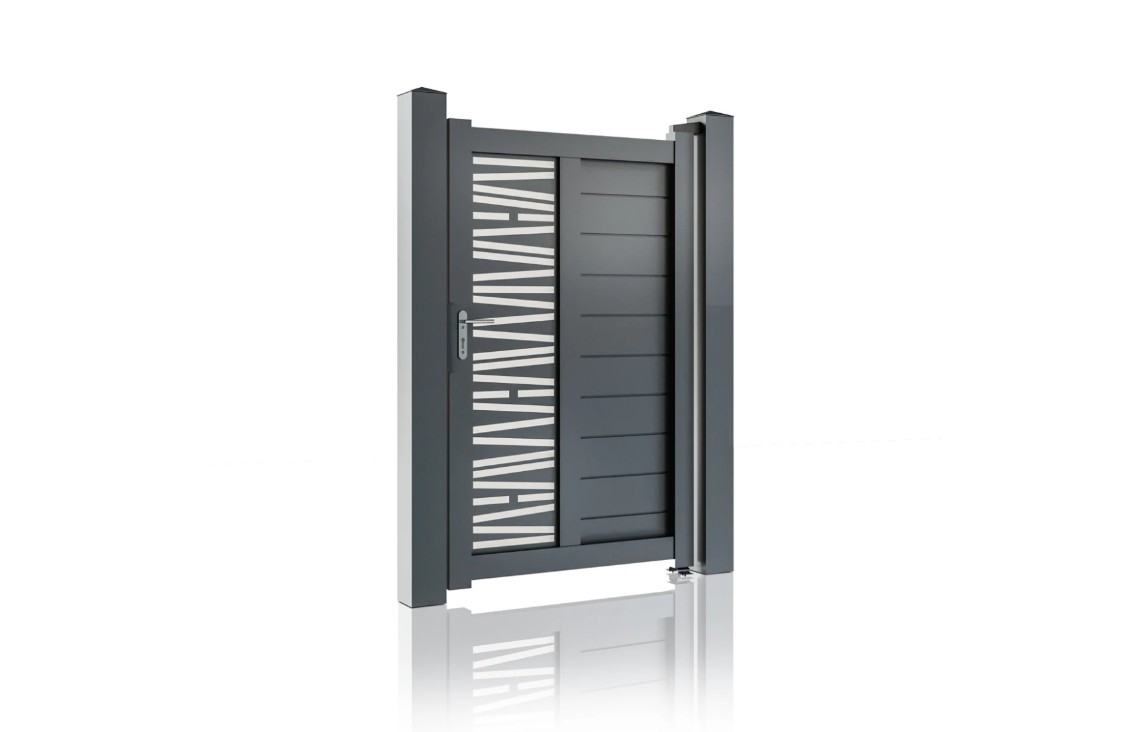 Poarta pietonala metalica din aluminiu, model Poseidon [2]