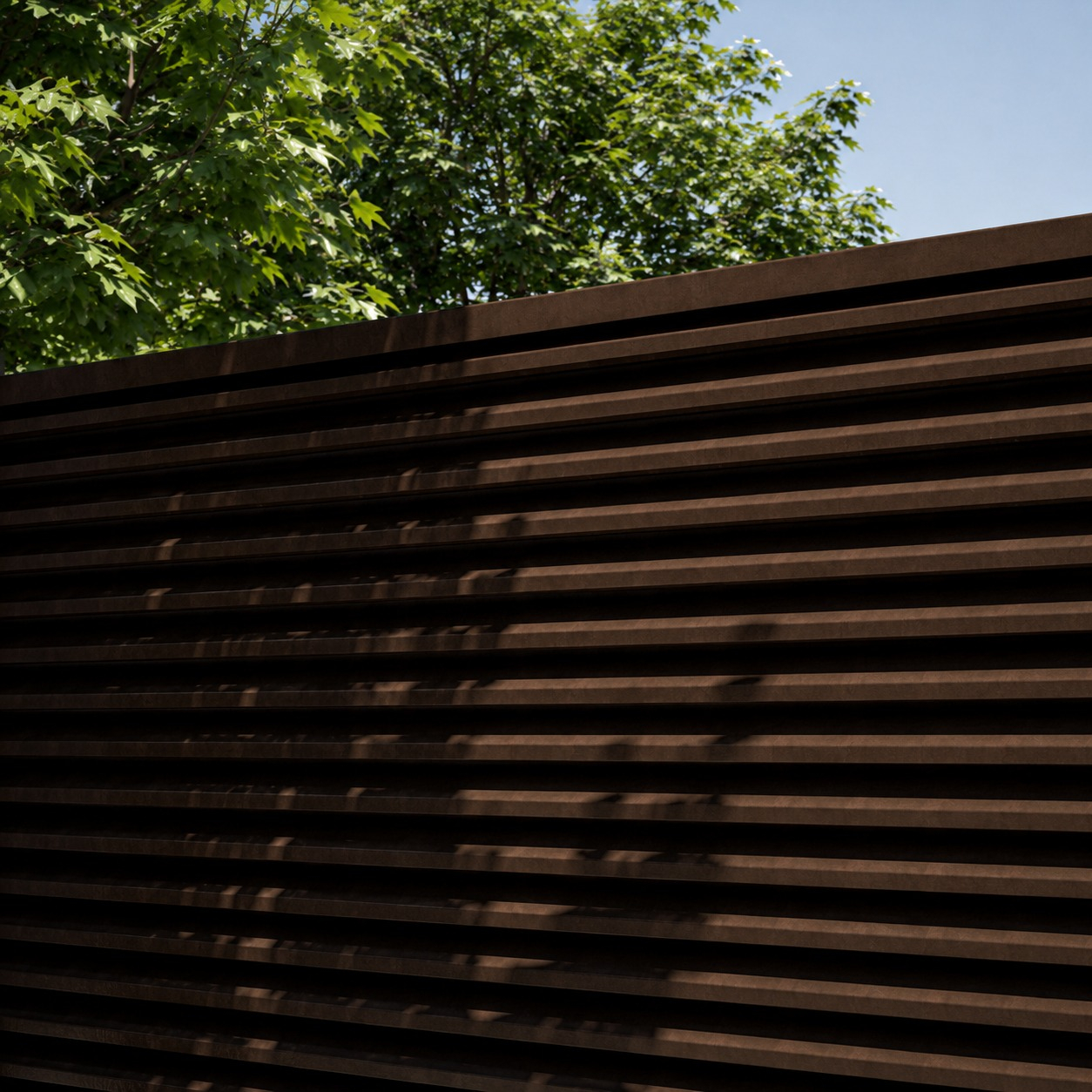 Swing Gates for Vehicle and Pedestrian Access with Horizontal Louver Slats – 2 mm Thick Steel [3]