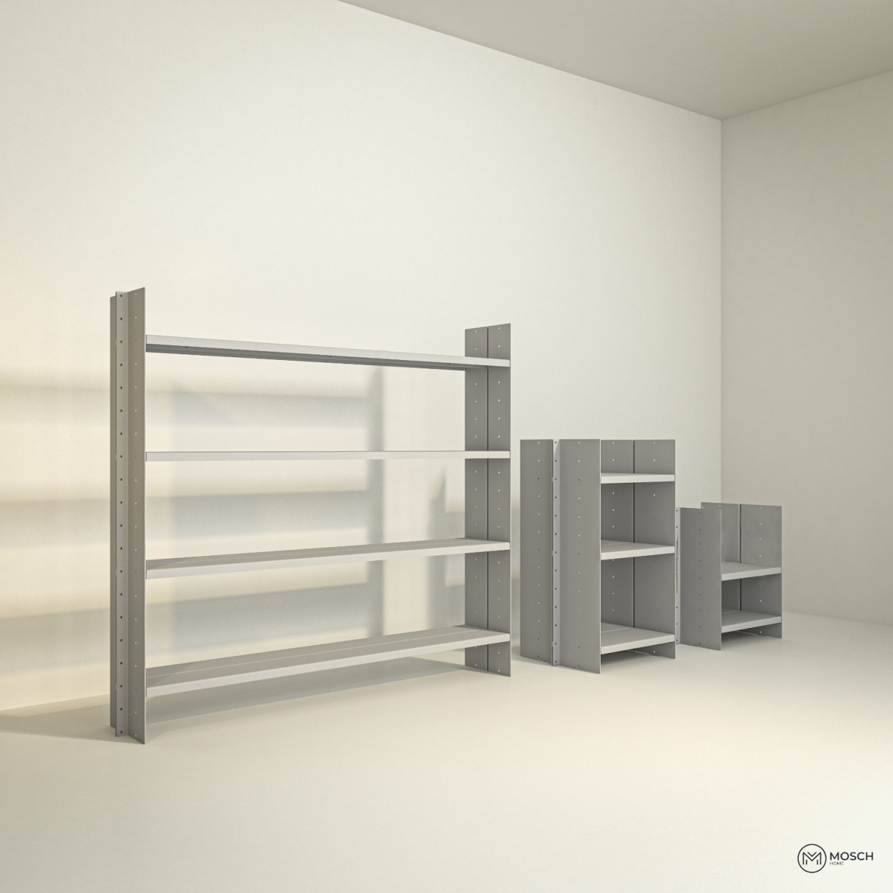 Raft modular din aluminiu UNIT – design minimalist și configurare flexibilă [3]