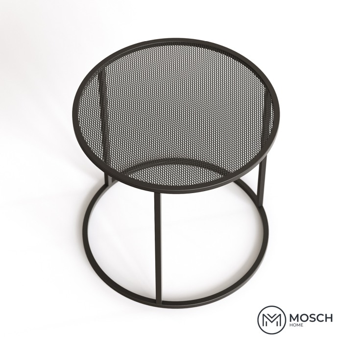 Măsuță de cafea rotundă metalică 500x500x480 mm | Mosch Home [3]