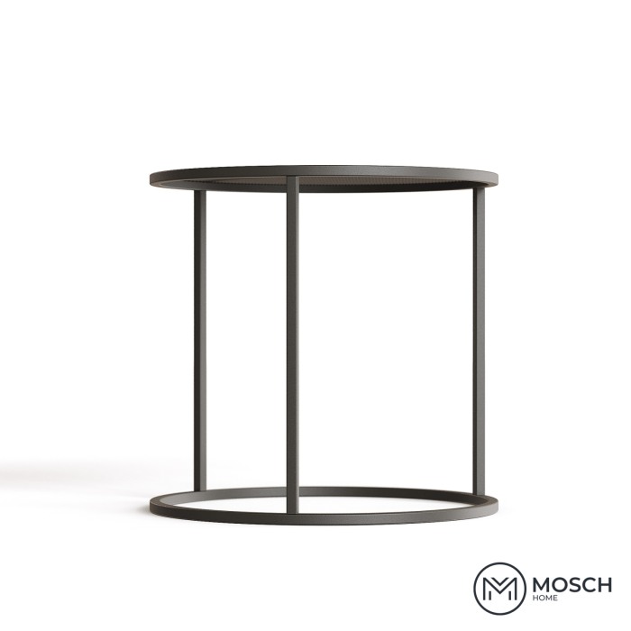 Măsuță de cafea rotundă metalică 500x500x480 mm | Mosch Home [4]
