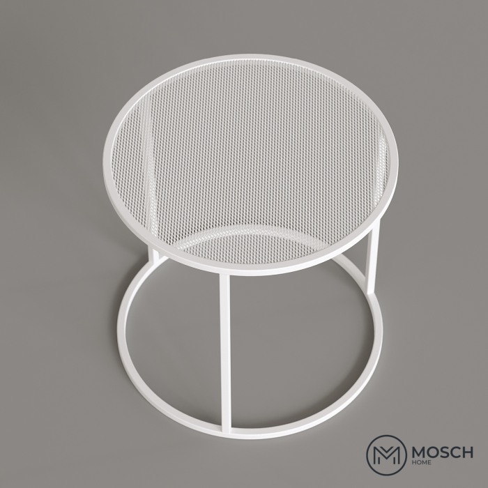 Măsuță de cafea rotundă metalică 500x500x480 mm | Mosch Home [2]