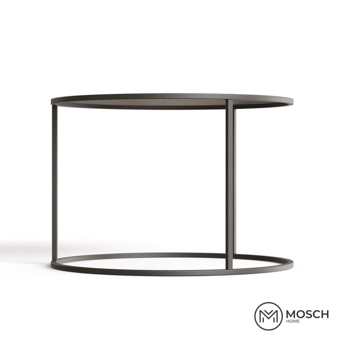 Masă de cafea rotundă cu blat din plasă metalică 12865.1|700x700x480 mm [7]