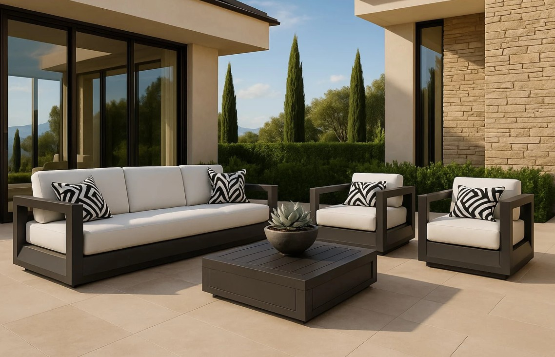 Set mobilier premium din aluminiu, pentru terasa/gradina/balcon, model Dubai [5]