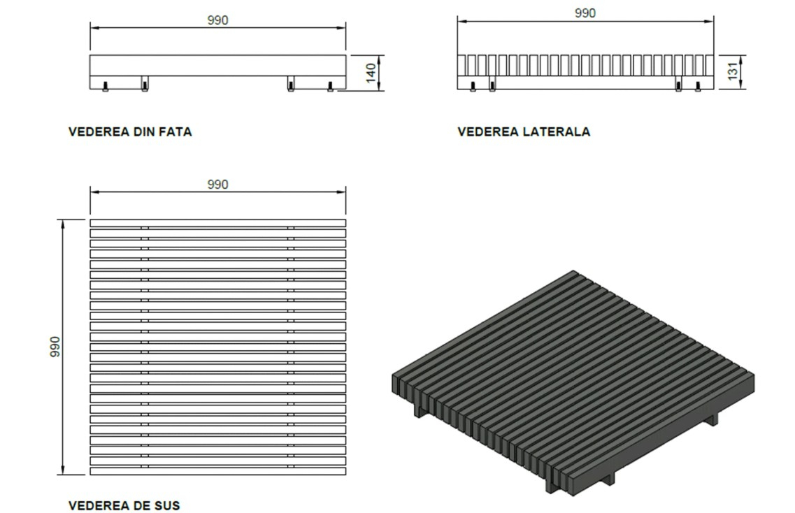 Set mobilier premium din aluminiu, pentru terasa/gradina/balcon, model Kyoto GAMA [19]