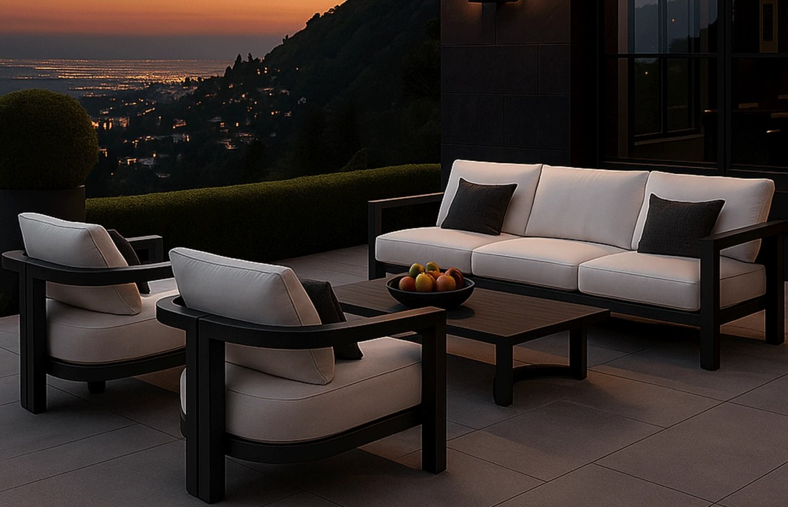 Set mobilier premium din aluminiu, pentru terasa/gradina/balcon, model Parma [2]