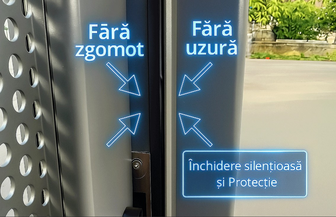 Set porti metalice din aluminiu, gri antracit, model Jaluzea Suprem [10]