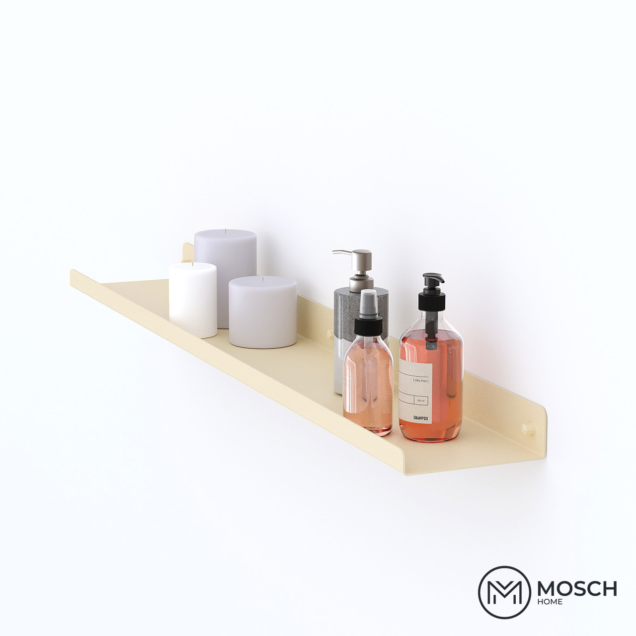 Stockholm - 100 cm bathroom aluminium shelf with an elegant design [5]