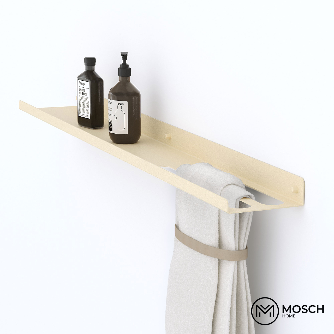 Stockholm - 120 cm bathroom aluminium shelf with an elegant design [6]