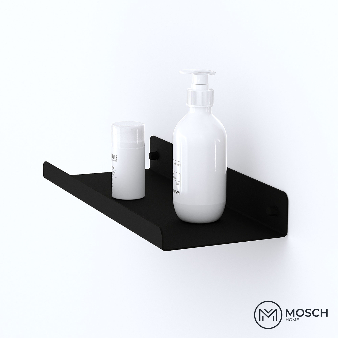 Stockholm - Polita aluminiu 40 cm pentru baie cu design elegant [2]