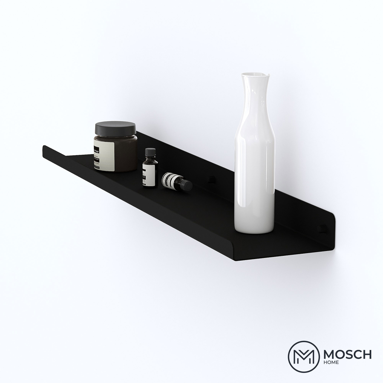 Stockholm - Polita aluminiu 80 cm pentru baie cu design elegant [2]