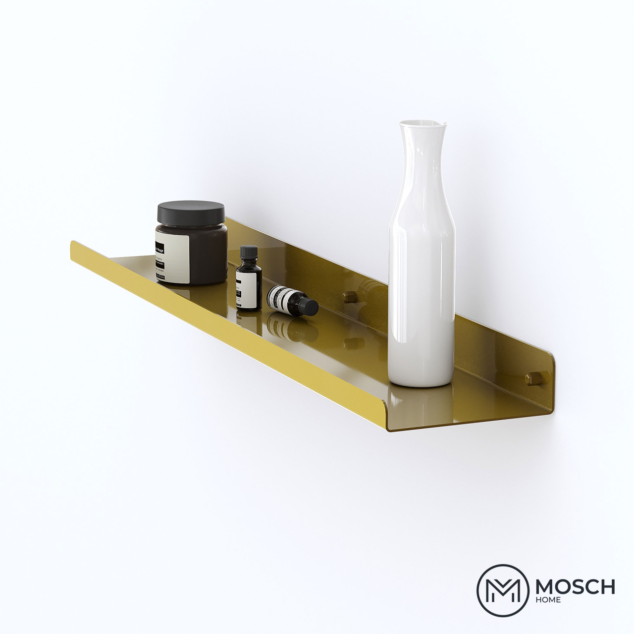 Stockholm - Polita aluminiu 80 cm pentru baie cu design elegant [3]