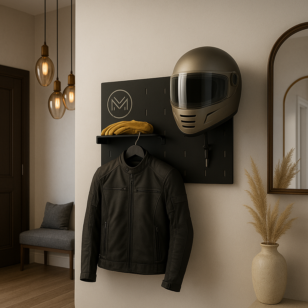 Suport din aluminiu pentru geaca si casca pentru motociclete [3]