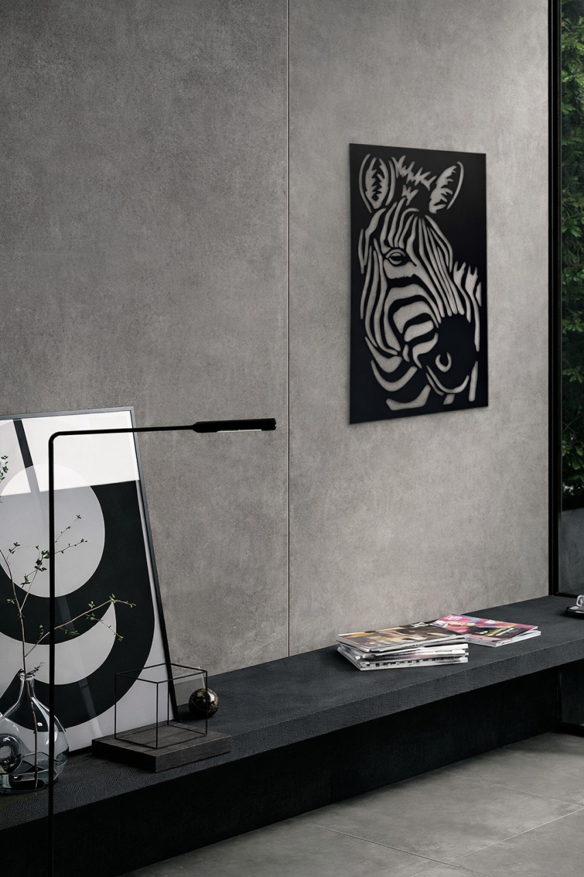 Tablou decorativ din oțel decupat - model zebră [3]