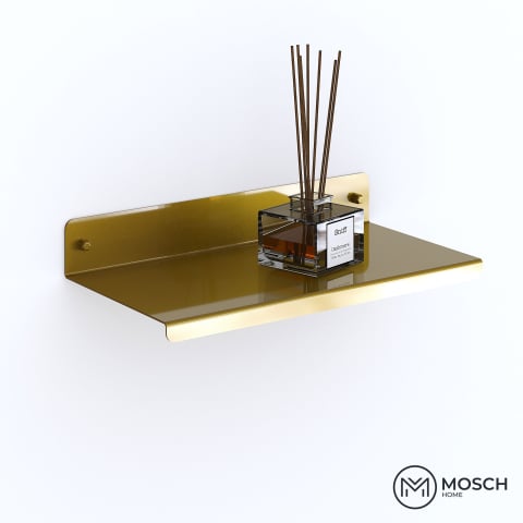 Oslo - Polita Aluminiu 40 cm lungime design indoit in fata [2]