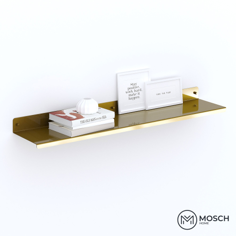 Raft metalic din aluminiu Oslo - Poliță elegantă pentru decorațiuni, 100 cm [3]