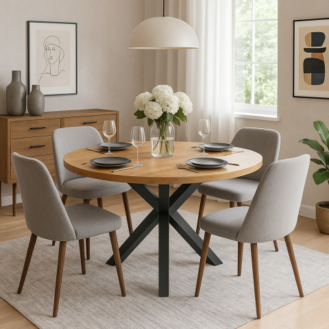 Picior metalic Centro - design compact pentru spații reduse cu piciorul metalic central, profil 70x70 mm [1]