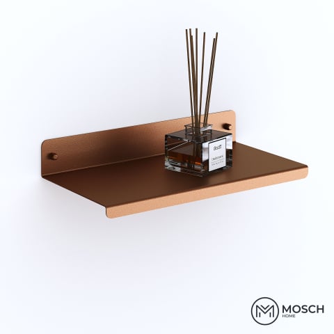 Oslo - Polita Aluminiu 40 cm lungime design indoit in fata [6]