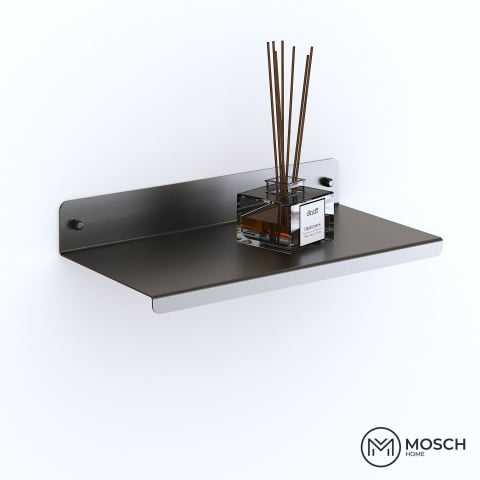 Oslo - Polita Aluminiu 40 cm lungime design indoit in fata [3]