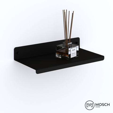 Oslo - Polita Aluminiu 40 cm lungime design indoit in fata [1]